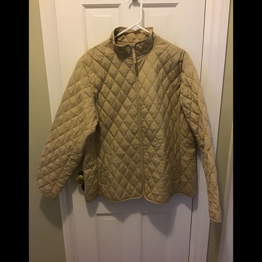Lands End quilted coat xl